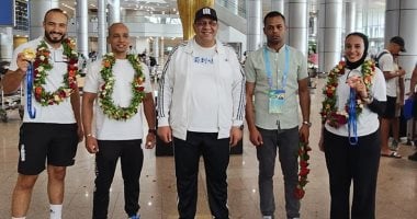 بعثة الكونغ فو تحقق إنجازًا تاريخيًا بعودتها للقاهرة بعد دورة الألعاب العالمية بالصين